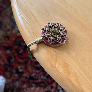 Purple and Gold Decorative Purse Hook